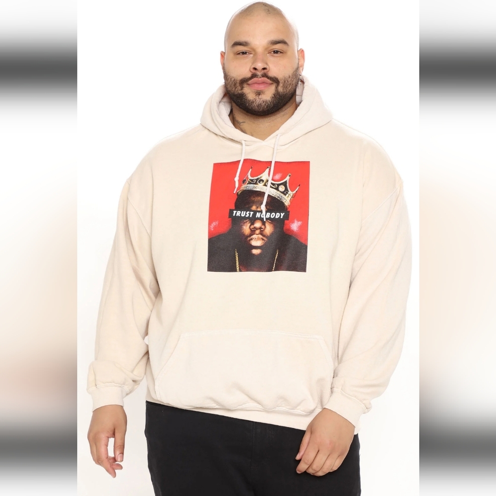 NWOT Men's Notorious B.I.G Trust Nobody Hoodie - Picture 5 of 8